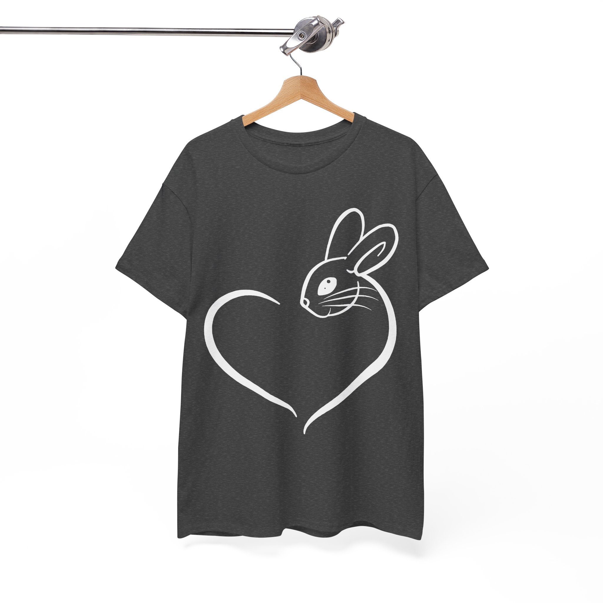 Bunny Rabbit Heart Love T‑Shirt - Image 6