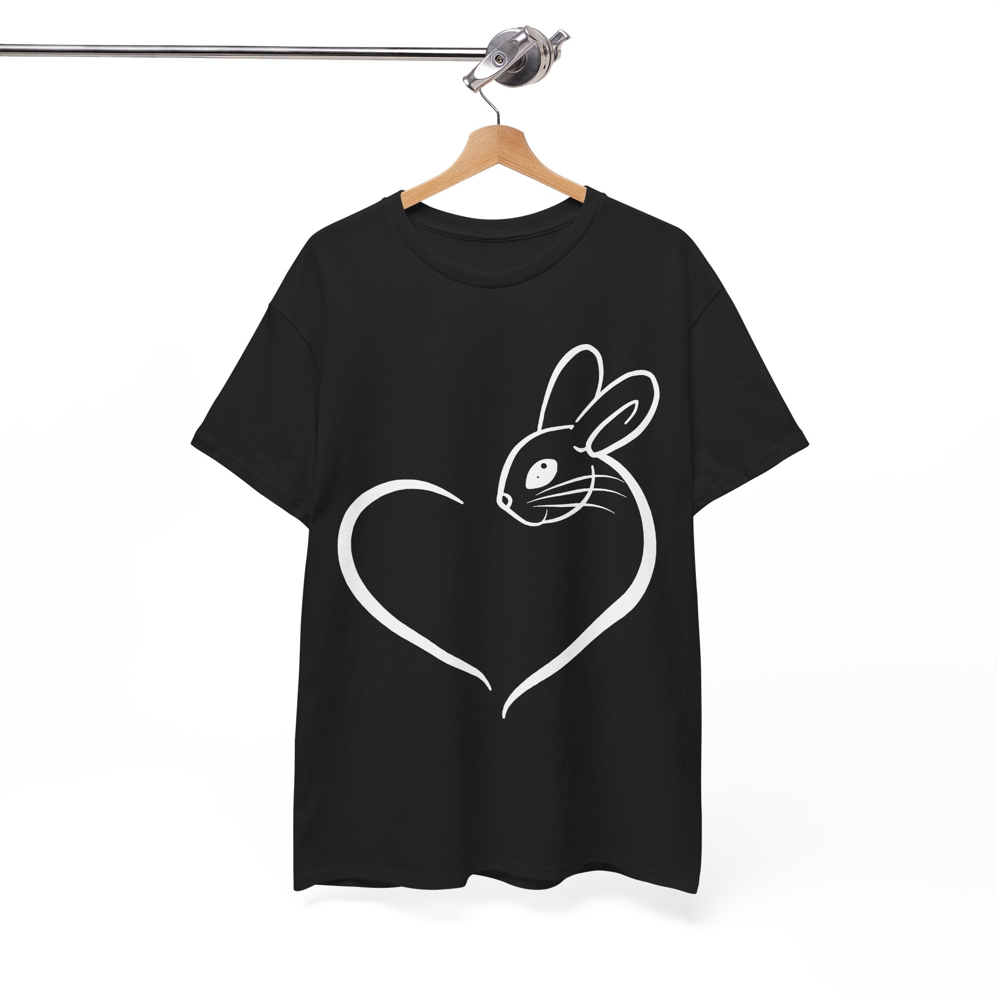 Bunny Rabbit Heart Love T‑Shirt - Image 2