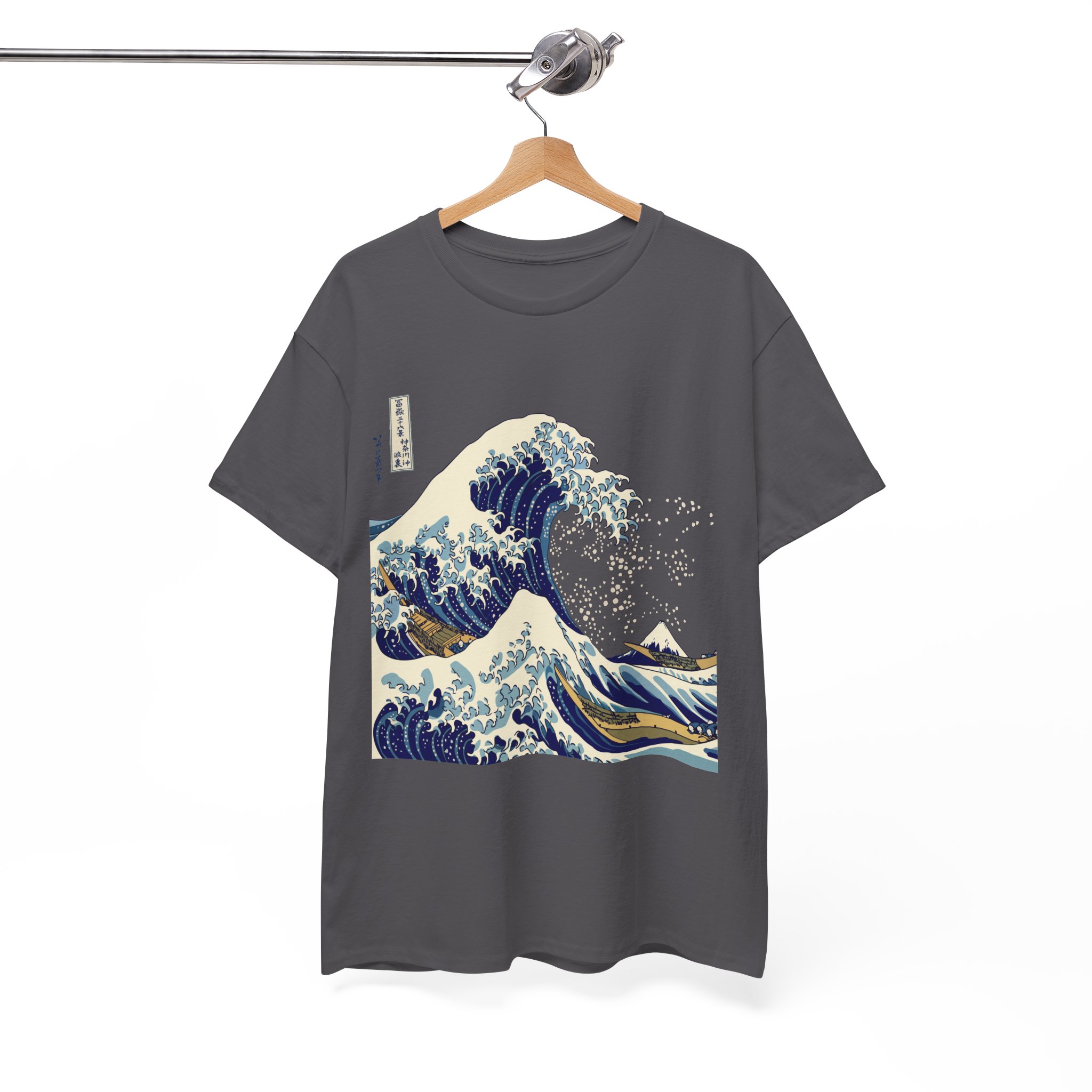 Great Wave Off Kanagawa Japanese T-Shirt - Image 8
