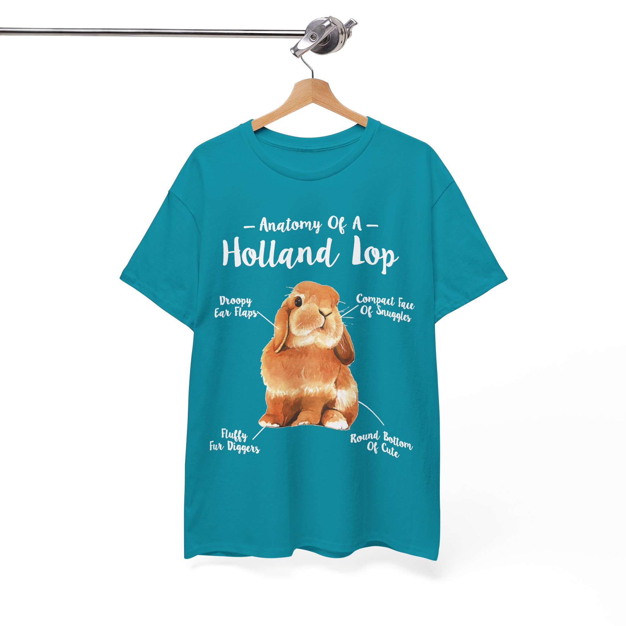 Anatomy Holland Lop Bunny Rabbit Lovers T‑Shirt - Image 7