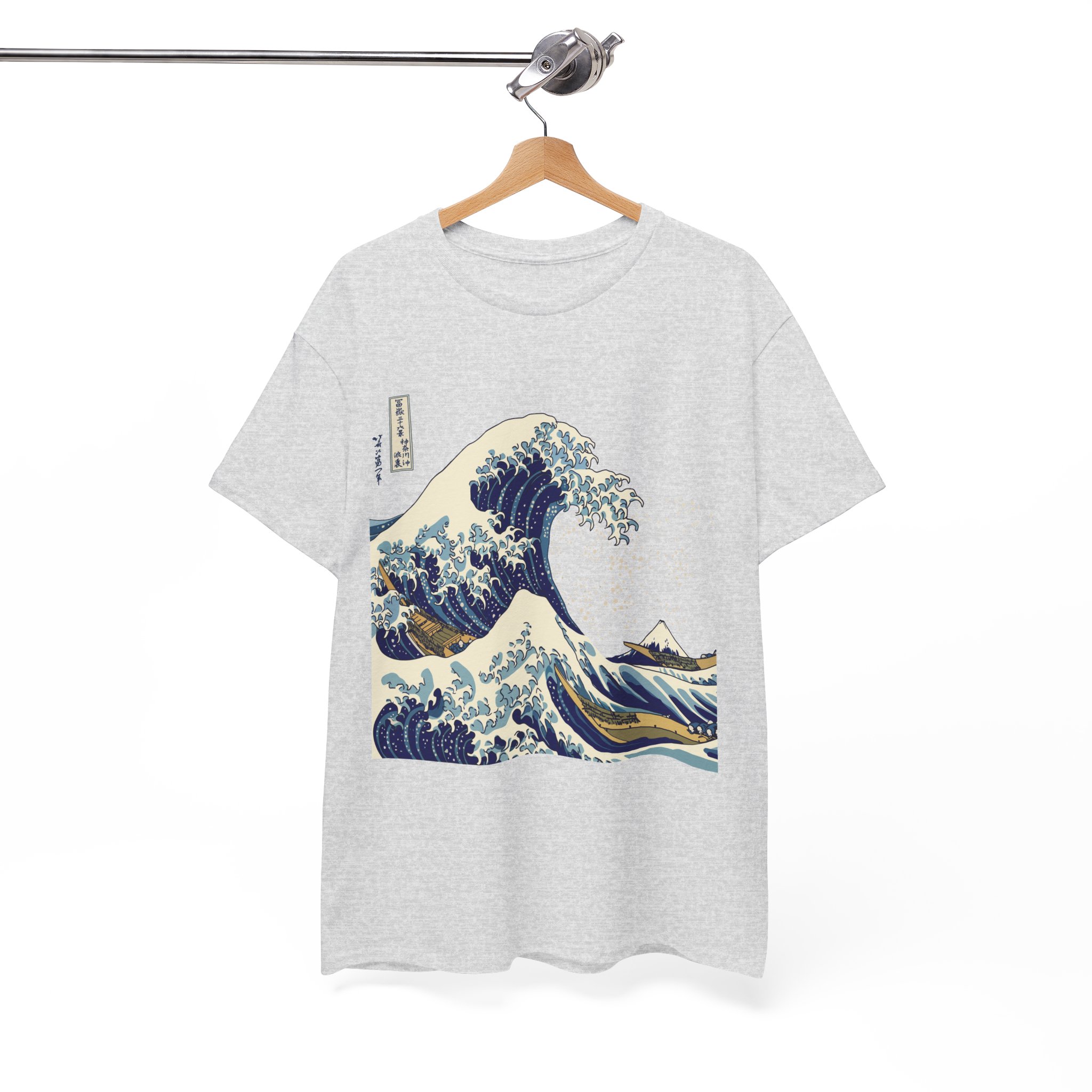 Great Wave Off Kanagawa Japanese T-Shirt - Image 2