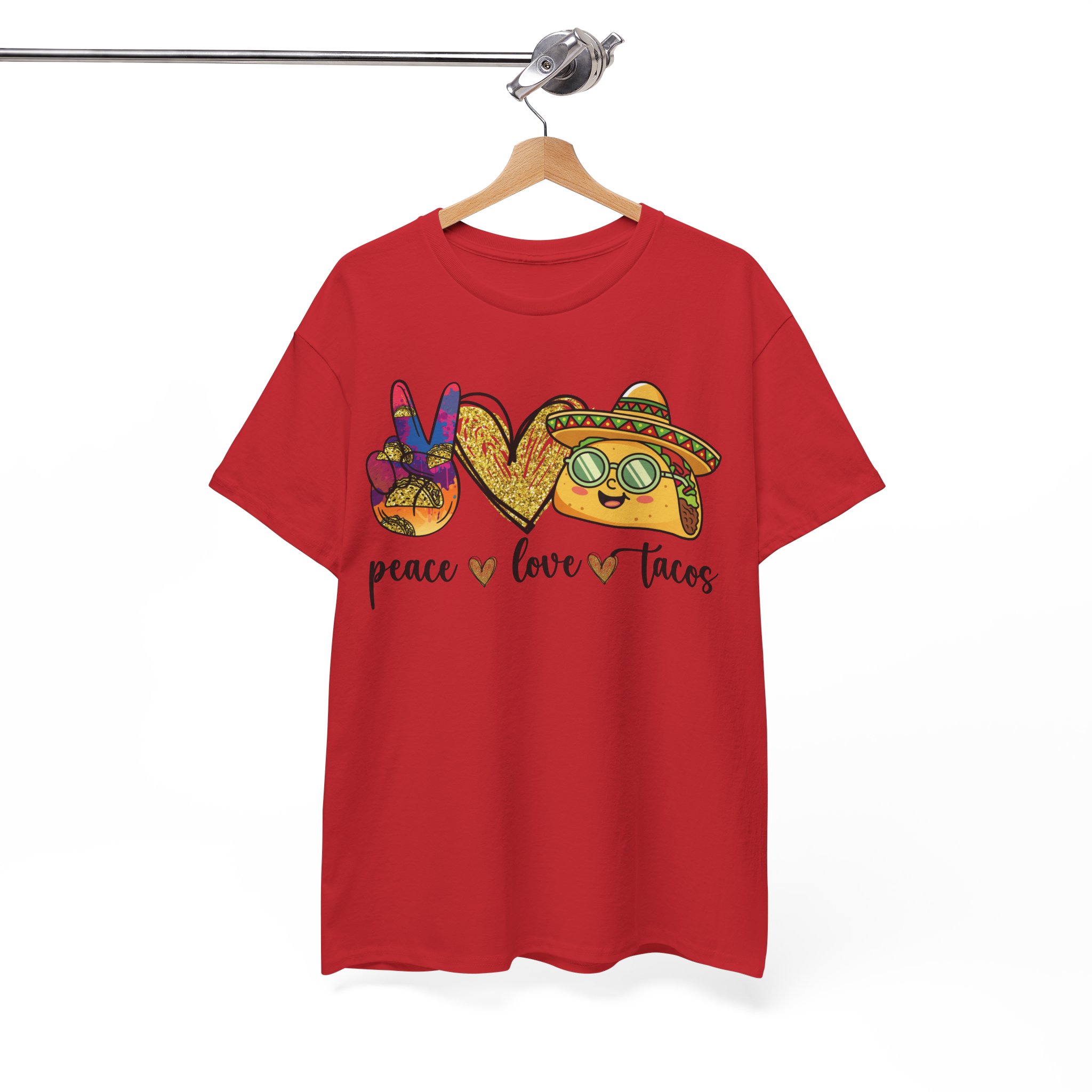 Peace Love Tacos Shirt - Image 11