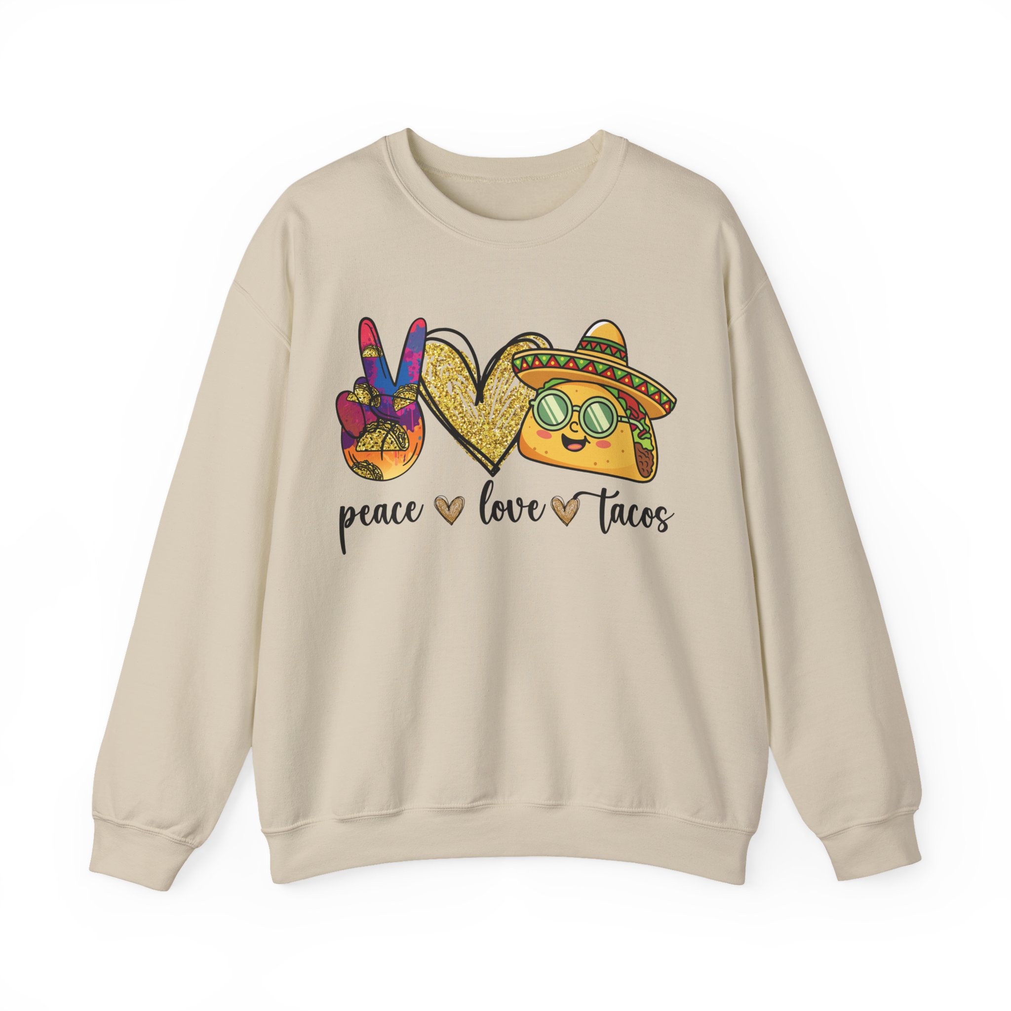 Peace Love Tacos Sweatshirt - Image 3