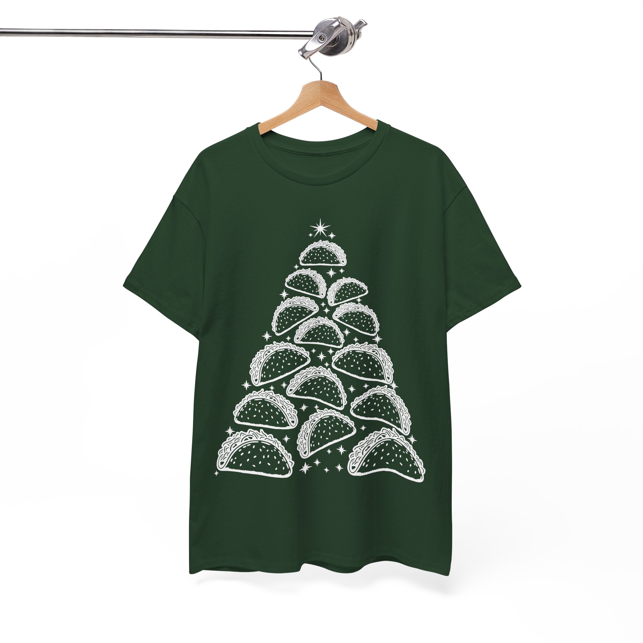 Funny Christmas Taco Shirt - Taco Christmas Tree Tee - Christmas Gift for Taco Lovers - Image 8