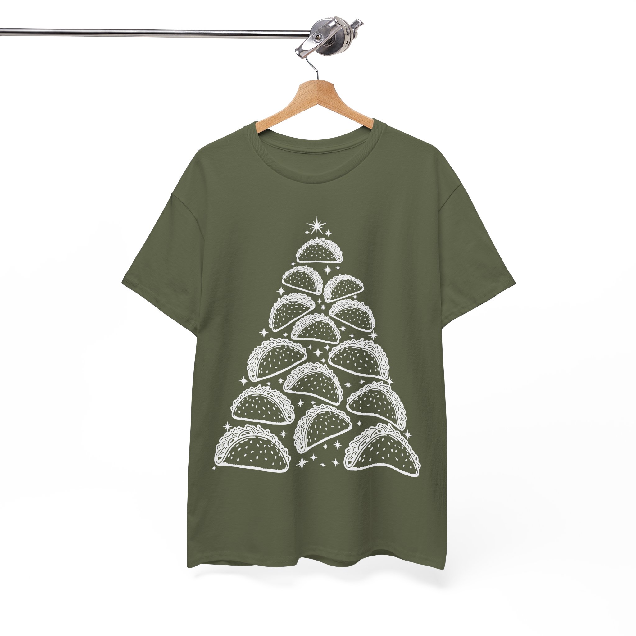 Funny Christmas Taco Shirt - Taco Christmas Tree Tee - Christmas Gift for Taco Lovers - Image 7