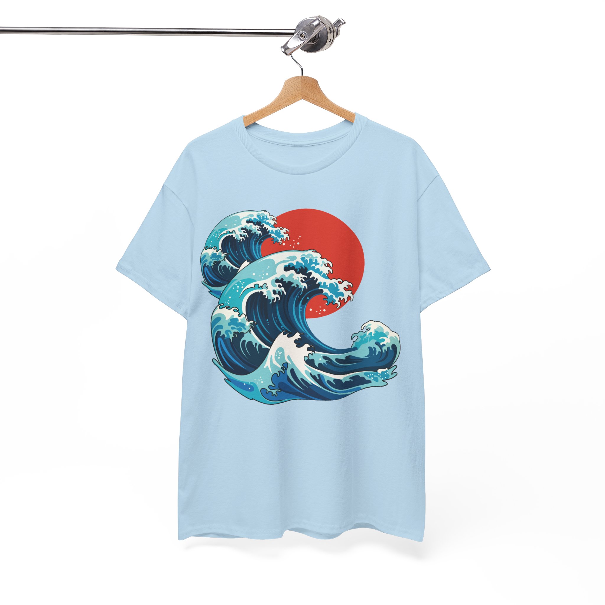 Kanagawa Great Wave Japanese Shirt - Japanese Art Graphic Tee - Vintage Ocean Wave T-Shirt - Image 7