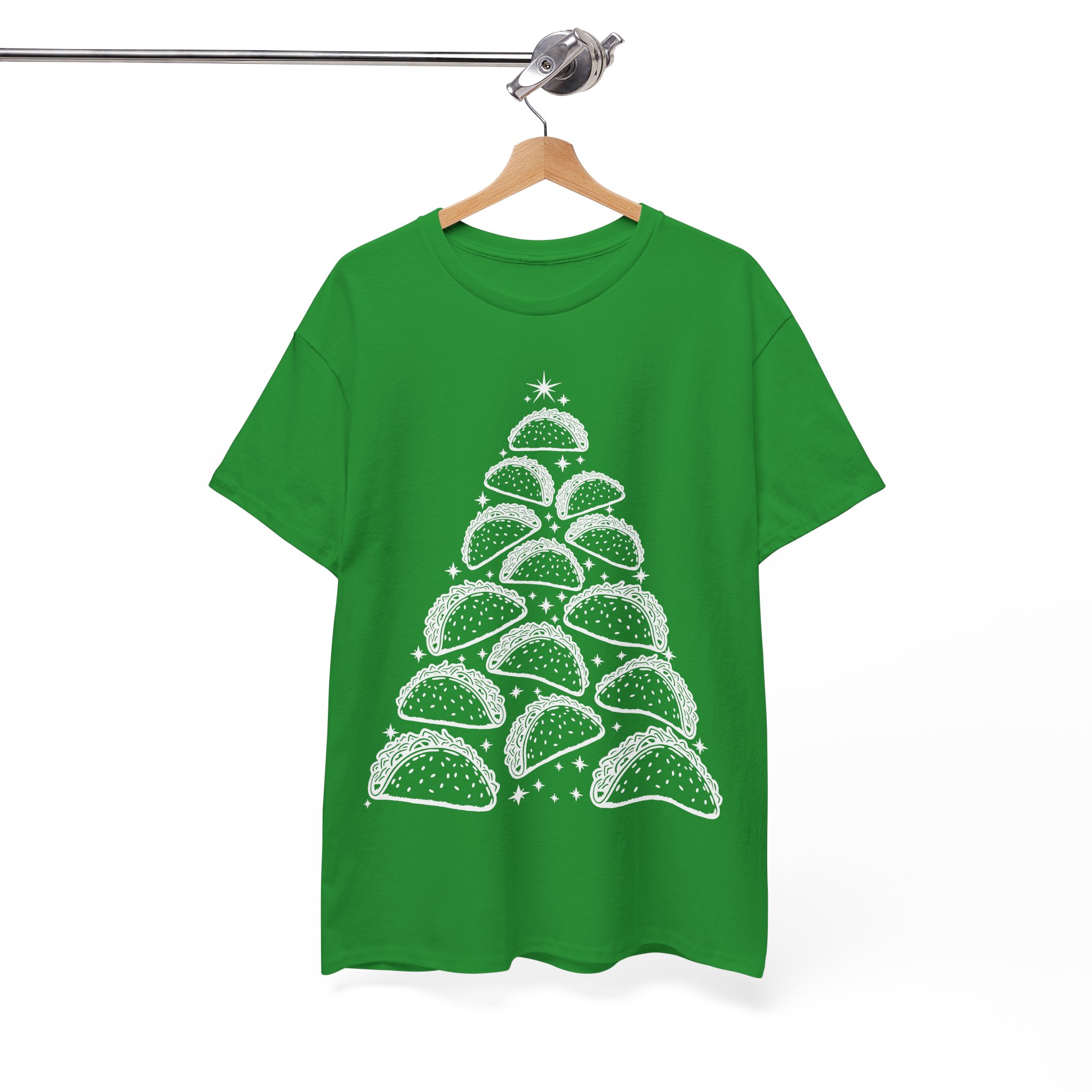 Funny Christmas Taco Shirt - Taco Christmas Tree Tee - Christmas Gift for Taco Lovers - Image 2
