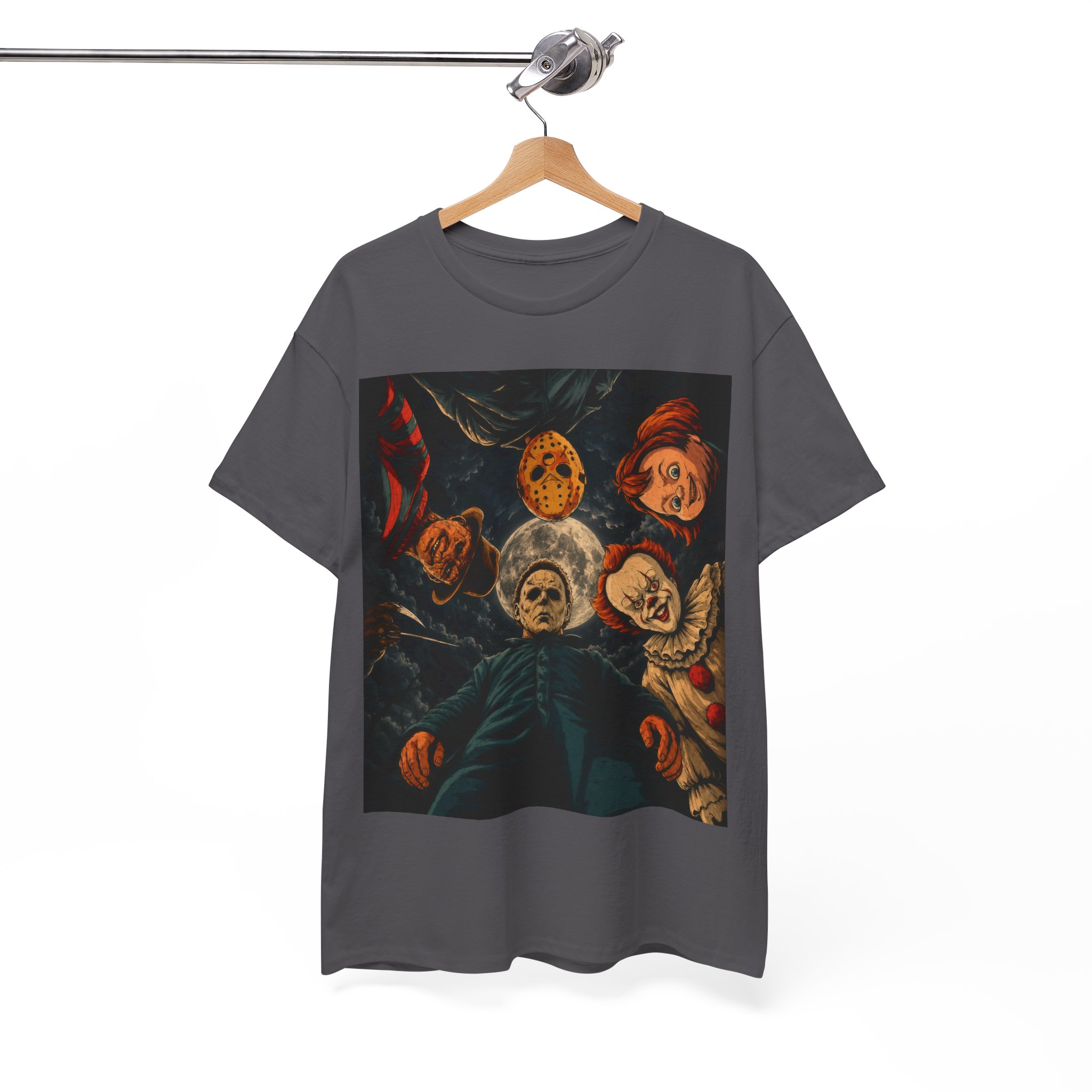 Vintage Horror Movie Inspired Halloween Shirt - Classic Slasher Movie Graphic Tee - Spooky Season T-Shirt - Image 9