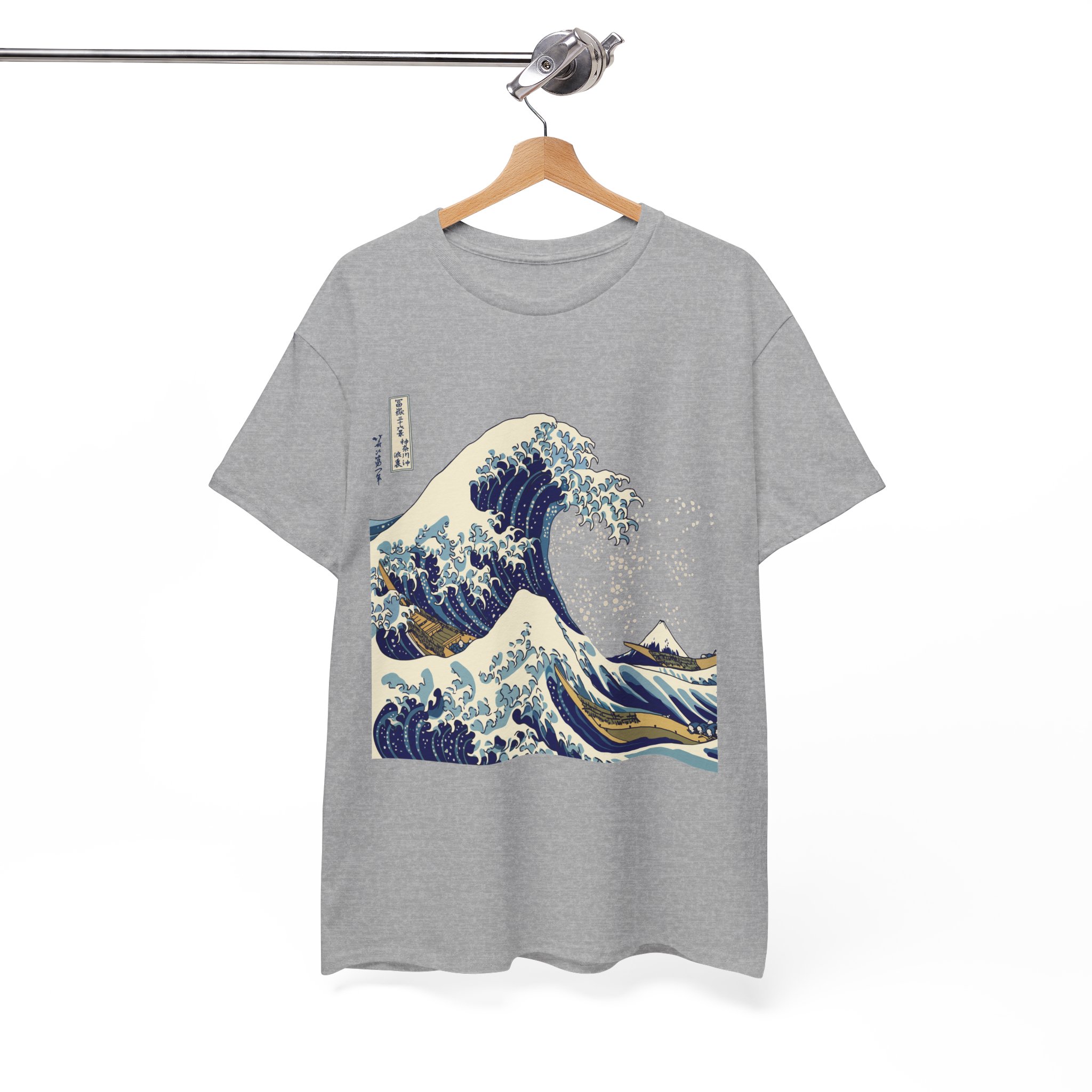 Great Wave Off Kanagawa Japanese T-Shirt - Image 4