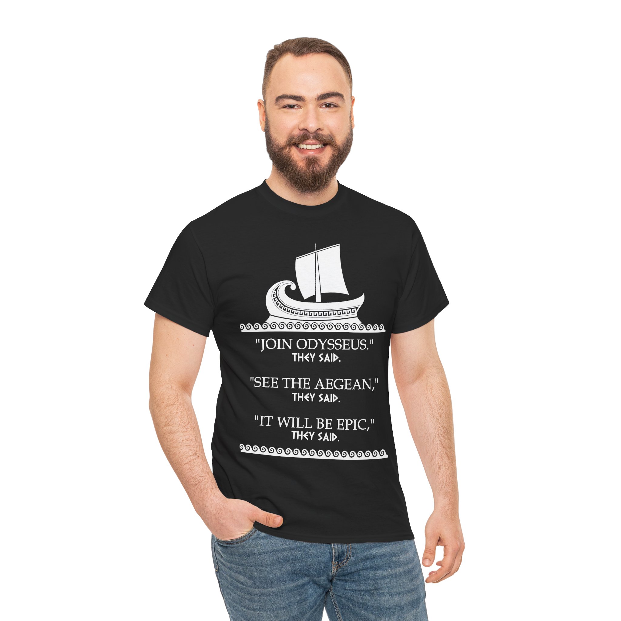 Join Odysseus T-shirt - Funny Odyssey tee - Greek Mythology - Image 3