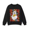 TacaBoo Halloween Taco Sweatshirt – Cute Ghost Taco Funny Halloween Sweatshirt for Taco Lovers