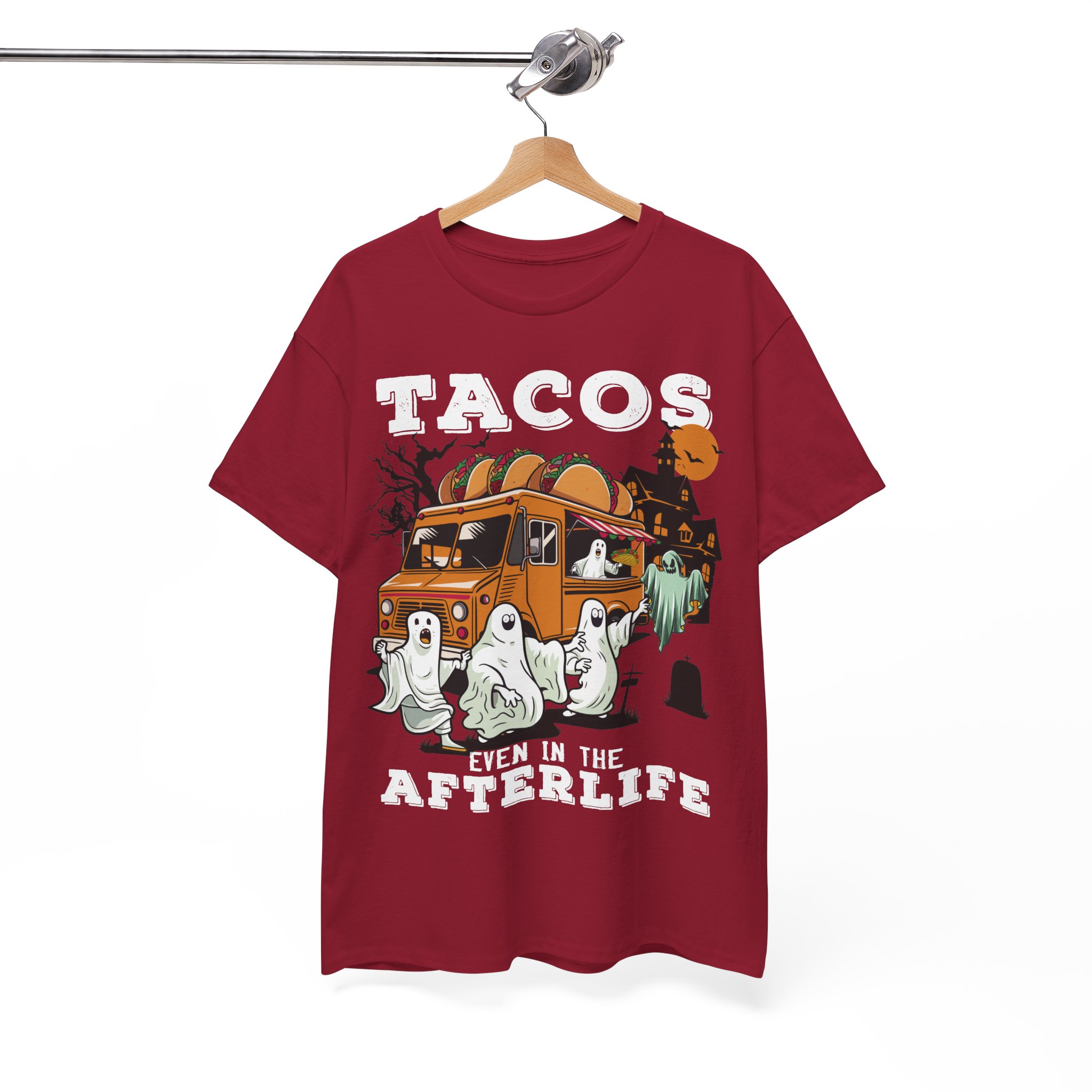 Tacos Even in the Afterlife T-Shirt - Halloween Ghosts & Spooky Taco Shirt