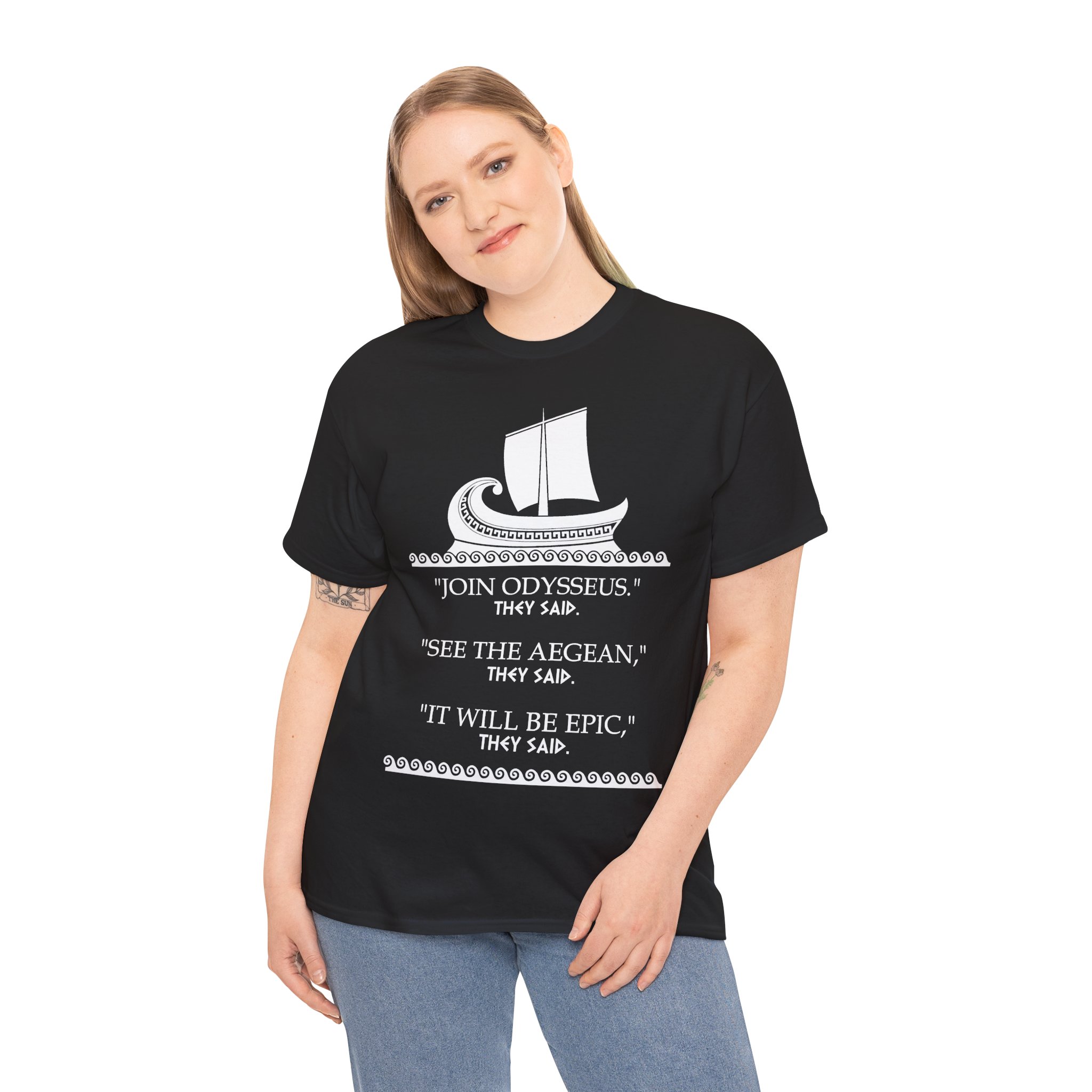 Join Odysseus T-shirt - Funny Odyssey tee - Greek Mythology - Image 2