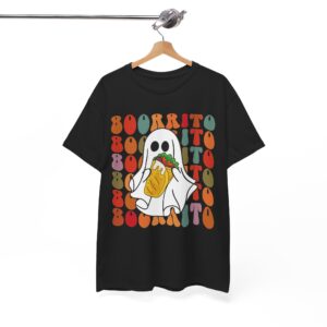 Boo-Rito Taco Halloween Shirt – Funny Burito Ghost Taco T-Shirt for Taco Lovers