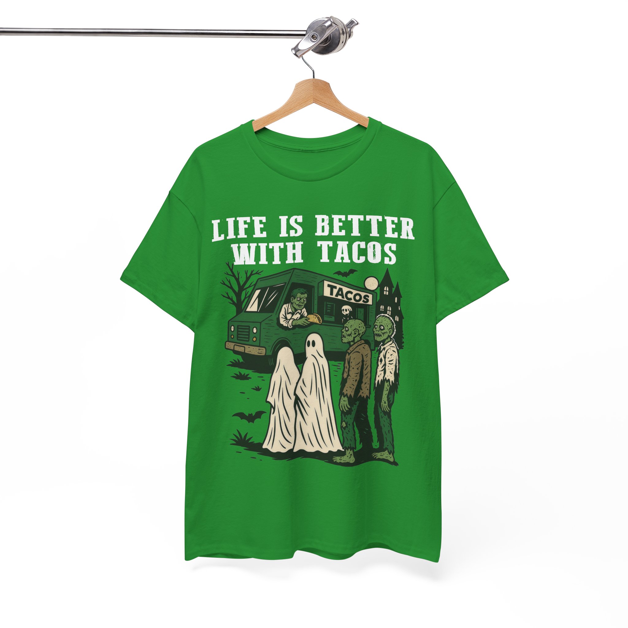 Halloween Taco Shirt - Ghost & Zombie Taco Tee, Life Is Better With Tacos, Funny Taco Lover Gift - Image 8