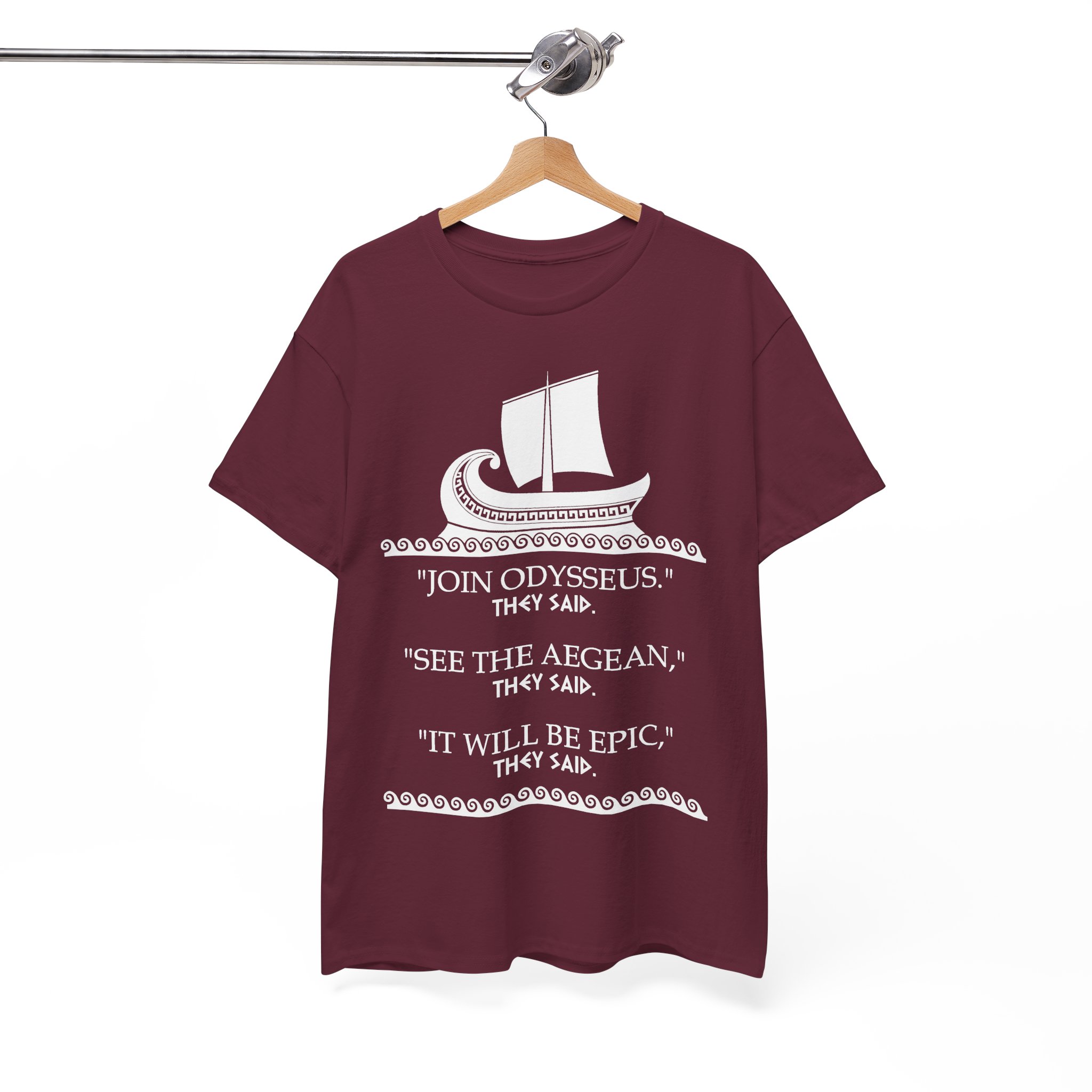 Join Odysseus T-shirt - Funny Odyssey tee - Greek Mythology - Image 5